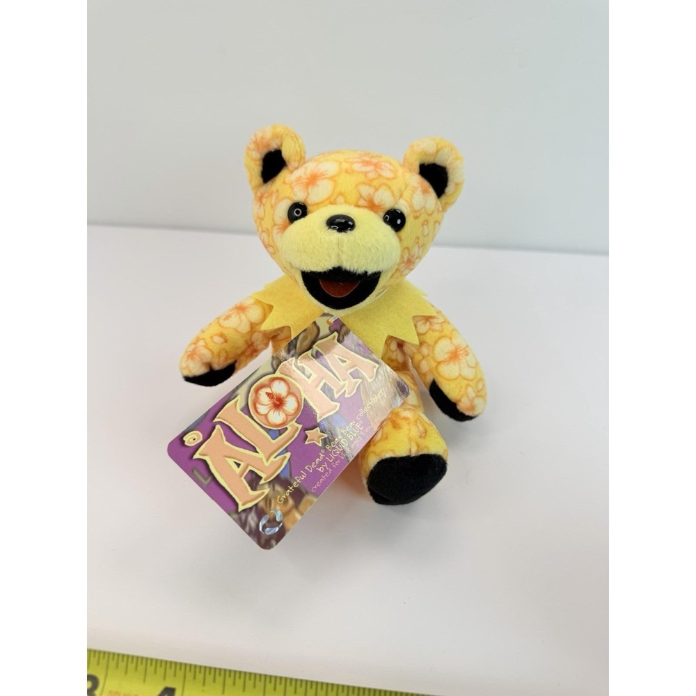 Aloha 7" Grateful Dead Bean Bear Series 8 Liquid Blue With Tag